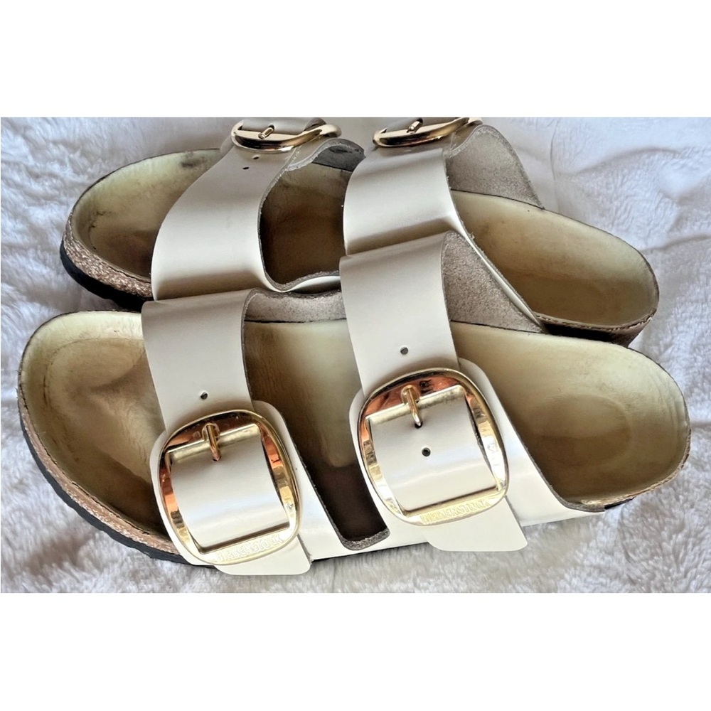 Birkenstock Women's Sandals with Gold Buckles - Picture 6 of 10